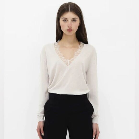 NWT IRO HABY Sweater Cloudy White Size Medium - Picture 12 of 12